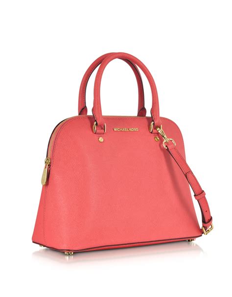 michael kors cindy lg dome satchel leather|michael michael kors cindy large dome satchel .